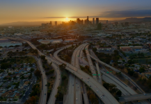 Sunset Over Freeway Sunset Over Freeway