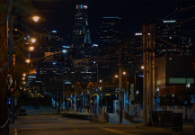 Night DTLA Lonely Street