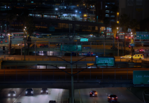 Night 101 Fwy Below