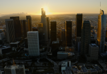 Morning DTLA Sun Flares