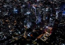 Night Skyline Arc Right