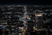 Night Mid-Wilshire SB Vermont